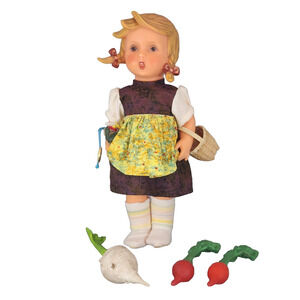 Goebel MJ Hummel Gretel Vinyl Girl Doll - 11" - No Shoes